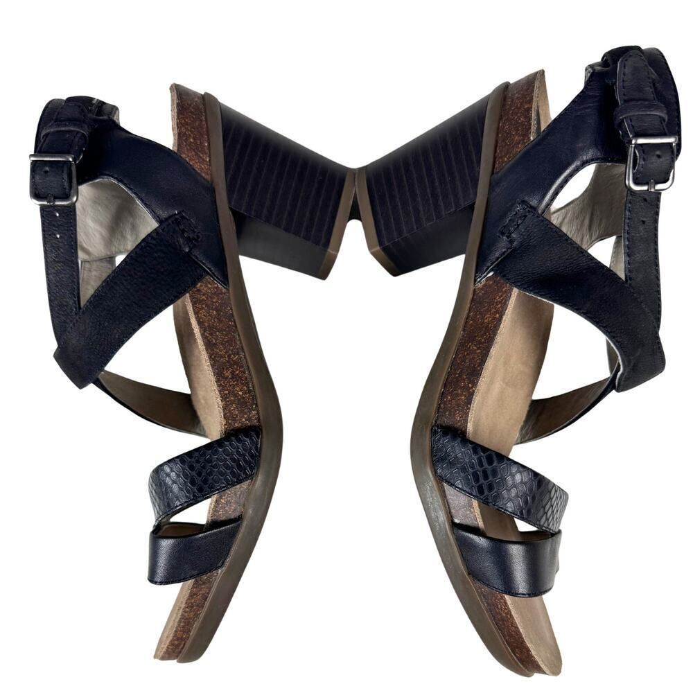 ABEO B.I.O.system Sandals Womens Size 7N Black Neutral "BIANA" Strappy Heels - Picture 7 of 11